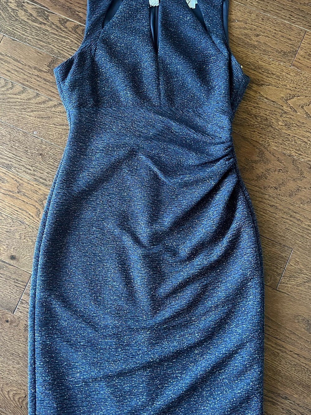 Eliza J Navy Sparkle Cocktail Dress – Size 2 ✨
